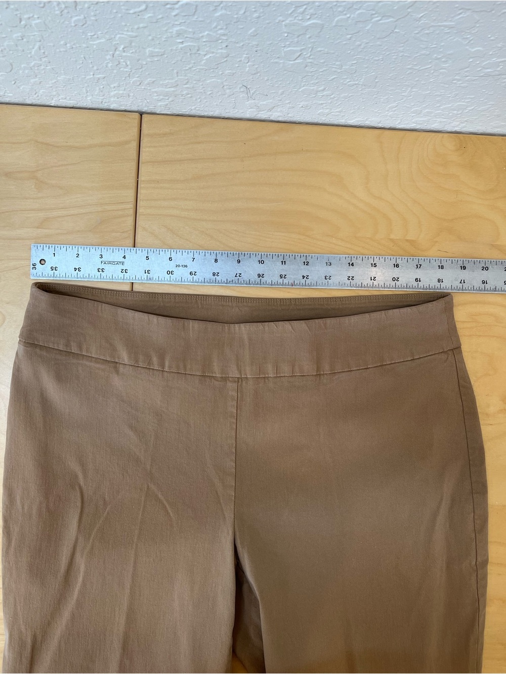Attyre Women's Ankle-Length Cropped Dress Pants in Taupe - Picture 4 of 6